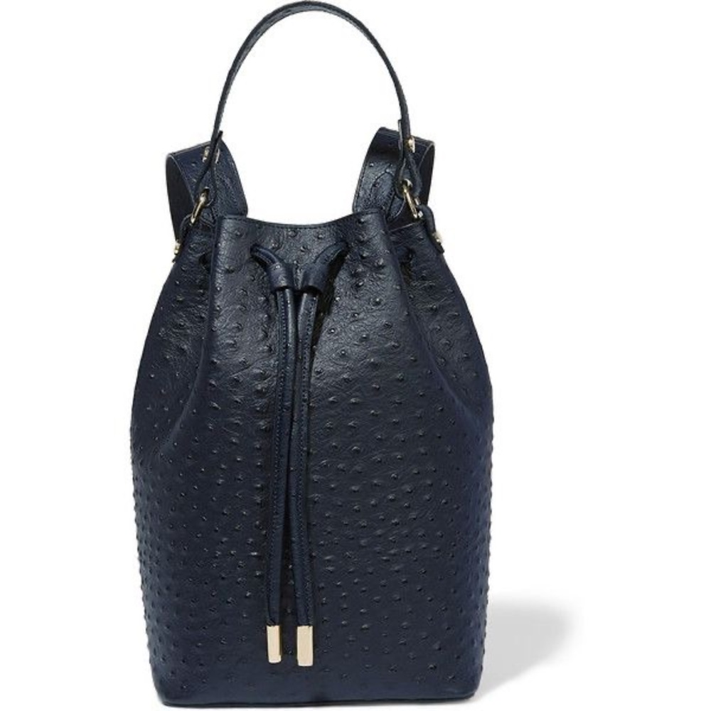 Women's Navy Drawstring Backpack